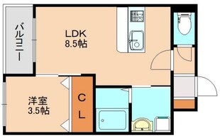 竹下駅 徒歩24分 4階の物件間取画像